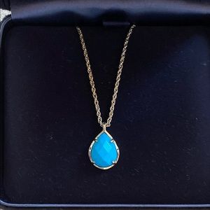 Kendra Scott Gold Plated Turquoise Necklace
